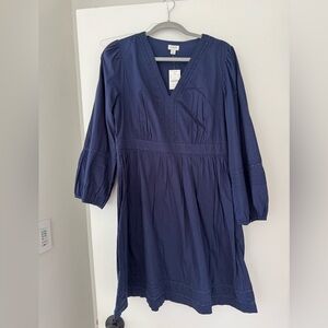 J.Crew Navy Mini V-neck Dress - Size S